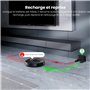 Proscenic Q8 Robot Aspirateur Laveur, 6000Pa 200Mins Aspirateur Robot Navigation Lidar,Multi-étage Cartographie,Mince,Silencieux