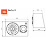 JBL BassPro 12 Active Subwoofer Set - Basses Reflex Woofer JBL Box Large 30 cm, 450 Watt Amplificateur Système Sono Voiture et V