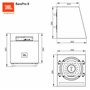 JBL BassPro 8 Caisson de Basse Voiture Actif - 800 Watt Harman Kardon Bassbox Subwoofer de 20 cm avec 100 Watt RMS Classe D Sub 