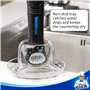 MR.SIGA Brosse à Vaisselle avec Distributeur de Liquide, Brosse pour Vaisselle avec Réservoir de Détergent, Manche et Support, B