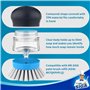 MR.SIGA Brosse à Vaisselle avec Distributeur de Liquide, Brosse Cuisine pour Laver Vaisselle Casserole Évier