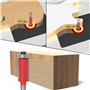 Baorder 6mm Tige Affleurante Garniture Routeur Bits Haut Roulement Routeur Bit Travail du bois Fraise Outil 4 Pièces Ensemble