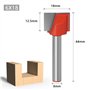 WSOOX 6mm Tige Fraises Set, Fraises à rainurer droites, Fraises pour surfaces dures, Fraise à bois raboter outil de travail du b