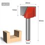 WSOOX 6mm Tige Fraises Set, Fraises à rainurer droites, Fraises pour surfaces dures, Fraise à bois raboter outil de travail du b