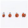 WSOOX Lot de 4 Fraises à Point Rainuré - Diamètre de la Tige 8 mm, Embouts de Fraisage Arrondis pour Bois, Outil de Travail du B