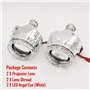 Angel Eyes Style de voiture LED Lumières de course Angel Yeux Hid BI Xenon Lentilles de projecteur for phares H4 H7 Lentille de 