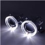Angel Eyes Style de voiture LED Lumières de course Angel Yeux Hid BI Xenon Lentilles de projecteur for phares H4 H7 Lentille de 