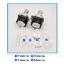 Angel Eyes Style de voiture LED Lumières de course Angel Yeux Hid BI Xenon Lentilles de projecteur for phares H4 H7 Lentille de 