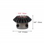CNBTR Lot de 2 roues dentées biseautées en acier 45 1,5 Modulus Argenté Diamètre du trou 10 mm 20 dents