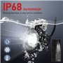 2 pouces led Moto Phares supplémentaires, 12v -24v Phares ronds à LED Phares avant supplémentaires IP68 Spotlights pour moto ATV