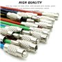 CKANDAY 20pcs en nylon coloré enduit de fil d'acier inoxydable porte-clés, 2mm 4 pouces anneau principal boucles pour accrocher 