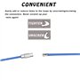 CKANDAY 20pcs en nylon coloré enduit de fil d'acier inoxydable porte-clés, 2mm 4 pouces anneau principal boucles pour accrocher 