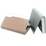 CKANDAY 3 Paquet Porte-Cartes de Visite Professionnelles, étui de Protection Multi-Poches en Soie de Luxe en Cuir PU avec Fermet