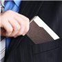CKANDAY 3 Paquet Porte-Cartes de Visite Professionnelles, étui de Protection Multi-Poches en Soie de Luxe en Cuir PU avec Fermet