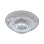 S-TROUBLE Porte-Savon Rond en Verre Boîte de Rangement Accessoires de Support Clair pour Douche Salle de Bain Hôtel