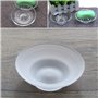 S-TROUBLE Porte-Savon Rond en Verre Boîte de Rangement Accessoires de Support Clair pour Douche Salle de Bain Hôtel
