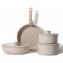 CAROTE Set Poele et Casserole Induction 8 Pièces