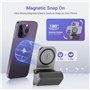 JJC Magnetic Poignée magnétique pour téléphone Portable avec télécommande Bluetooth et Support Vertical pour iPhone 16/15/14/13/