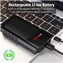 BSIDE A10 Mini Multimètre Numérique Rechargeable Grand LCD Couleur 6000 Comptes Testeur Automatique de Tension Résistance et Con