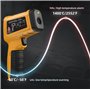 BSIDE H3 Thermomètre Numérique Industriel -58℉~2552℉(-50℃~1400℃) Thermometre Infrarouge Professionnel 50:1 avec Alarme LCD Coule