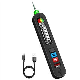 BSIDE S4X Testeur de Tension AC Rechargeable Stylo Détecteur de Tension Sans Contact avec Grand Écran Couleur Testeur de Fuite É