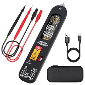 BSIDE S6X Multimètre Numérique Rechargeable Stylo Détecteur de Tension avec Écran ID Couleur Testeur Automatique de Courant Tens