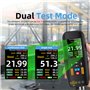 BSIDE Jauge d'épaisseur à ultrasons rechargeable de 1 à 300 mm avec écran LCD couleur 7,1 cm d'épaisseur des métaux avec sonde p