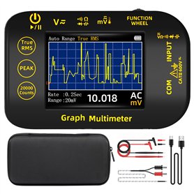 BSIDE Multimètre Numérique 20000 Comptes avec Mode Enregistrement Multimètre de Poche Rechargeable TRMS 1000V avec Écran Couleur