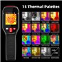 BSIDE Caméra thermique 240×240 Résolution 15 Palettes de couleurs Caméra thermique infrarouge -4°F à 1022°F 25Hz Caméra thermiqu