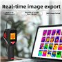 BSIDE Caméra thermique 240×240 Résolution 15 Palettes de couleurs Caméra thermique infrarouge -4°F à 1022°F 25Hz Caméra thermiqu