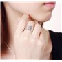 BROWOL Femme Fille Bague femme argent 925 Fantaisie Entrelacées Bagues Réglable