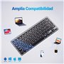 iClever DK02 Teclado Bluetooth para Mac - Compatible Teclado Apple Inalámbrico para Mac iOS PC Android - Cambia Entre 3 disposit