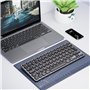 iClever DK02 Teclado Bluetooth para Mac - Compatible Teclado Apple Inalámbrico para Mac iOS PC Android - Cambia Entre 3 disposit