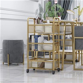 Plateau/Plateau en métal à 3/4 tablettes