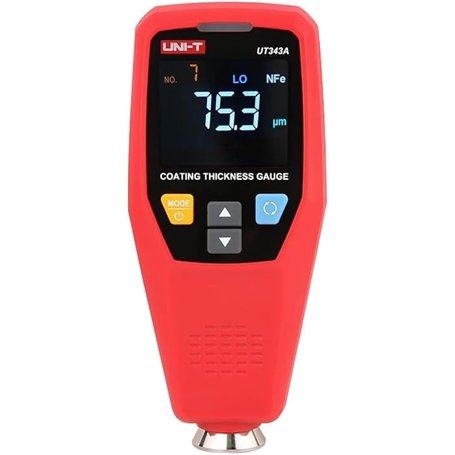 UNI-T UT343A/343D Jauge d'épaisseur de revêtement 2000 µm Plage de mesure du revêtement conducteur (UT343A)