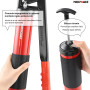 MAXPOWER Pistolet à graisse avec levier manuel, pompe à graisse manuelle 400 CC, avec tube haute pression 10 000 PSI, tuyau haut