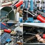 MAXPOWER Pistolet à graisse avec levier manuel, pompe à graisse manuelle 400 CC, avec tube haute pression 10 000 PSI, tuyau haut