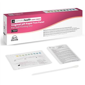 Kit de Test à Domicile pH Vaginal Easy Check de Berkeley Health | Détermine le pH dans les Échantillons de Tampon Vaginal Fémini