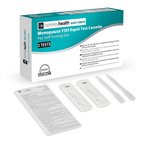 Kit de Test à Domicile de la Ménopause FSH Easy Check de Berkeley Health | Détermine l'Hormone Folliculo-Stimulante dans les Éch