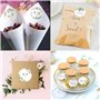 BETESSIN 500pcs 4cm Autocollants Rond Guirlande Etiquette Stickers Adhésive Créatifs pour DIY Carte Faveur Mariage Emballage Cad