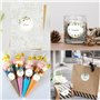 BETESSIN 500pcs 4cm Autocollants Rond Guirlande Etiquette Stickers Adhésive Créatifs pour DIY Carte Faveur Mariage Emballage Cad