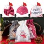 24 Sachets Calendrier de l'Avent Noël 2022 avec Pinces Clips Bois et Cordon Jute Cadeaux Sac à Suspendre Compte à Rebours Décora