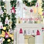 24 Sachets Calendrier de l'Avent Noël 2022 avec Pinces Clips Bois et Cordon Jute Cadeaux Sac à Suspendre Compte à Rebours Décora