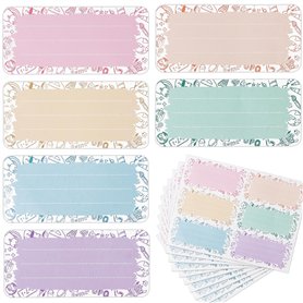 60PCS Étiquettes Autocollantes Étiquettes Adhésives Multicolores Accessoire pour Note Écriture Scolaire École Cahier Livre Boîte