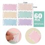 60PCS Étiquettes Autocollantes Étiquettes Adhésives Multicolores Accessoire pour Note Écriture Scolaire École Cahier Livre Boîte