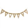 Baby Shower Bannière Banderole Oh Baby Guirlande Fanion Jute Bunting Banner Suspension Anniversaire Baptême Naissance Fête Préna