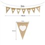 Baby Shower Bannière Banderole Oh Baby Guirlande Fanion Jute Bunting Banner Suspension Anniversaire Baptême Naissance Fête Préna