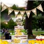 Baby Shower Bannière Banderole Oh Baby Guirlande Fanion Jute Bunting Banner Suspension Anniversaire Baptême Naissance Fête Préna