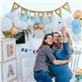 Baby Shower Bannière Banderole Oh Baby Guirlande Fanion Jute Bunting Banner Suspension Anniversaire Baptême Naissance Fête Préna