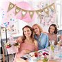 Baby Shower Bannière Banderole Oh Baby Guirlande Fanion Jute Bunting Banner Suspension Anniversaire Baptême Naissance Fête Préna